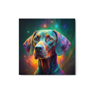 Metal Sketch - Vizsla (Colorful Glow) 12" x 12"
