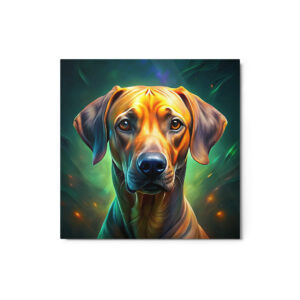 Metal Sketch - Rhodesian Ridgeback (Colorful Glow) 12" x 12"