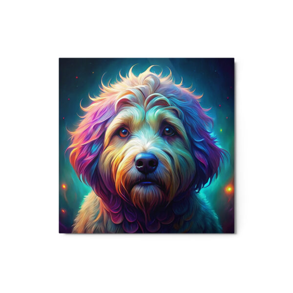 Metal Sketch - Puli (Colorful Glow) 12" x 12"