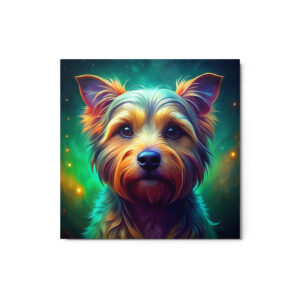 Metal Sketch - Norfolk Terrier (Colorful Glow) 12" x 12"