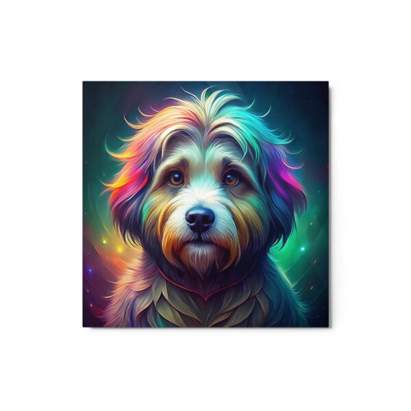 Metal Sketch - Lowchen (Colorful Glow) 12" x 12"