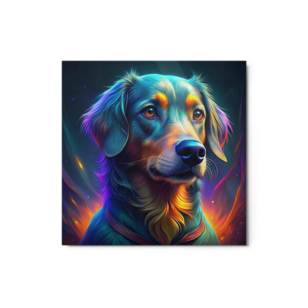 Metal Sketch - Harrier (Colorful Glow) 12" x 12"