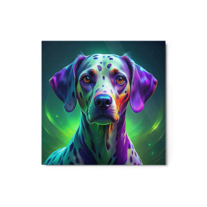 Metal Sketch - Dalmatian (Colorful Glow) 12" x 12"