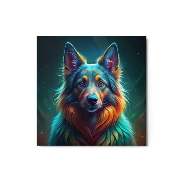 Metal Sketch - Belgian Tervuren (Colorful Glow) 12" x 12"