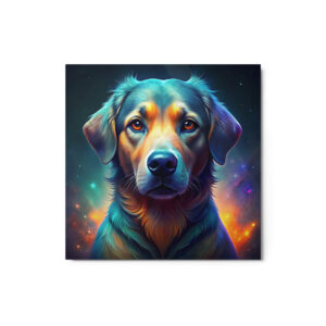 Metal Sketch - Anatolian Shepherd (Colorful Glow) 12" x 12"
