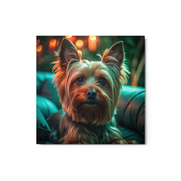 Metal Sketch - Silky Terrier (Realistic Glow) 12" x 12"