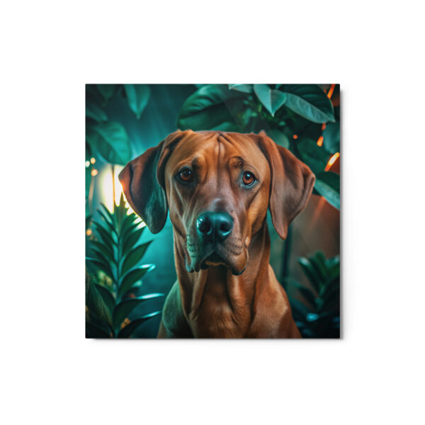 Metal Sketch - Rhodesian Ridgeback (Realistic Glow) 12" x 12"