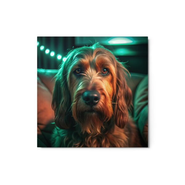 Metal Sketch - Otterhound (Realistic Glow) 12" x 12"