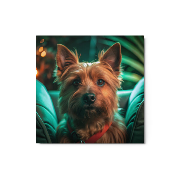 Metal Sketch - Norwich Terrier (Realistic Glow) 12" x 12"