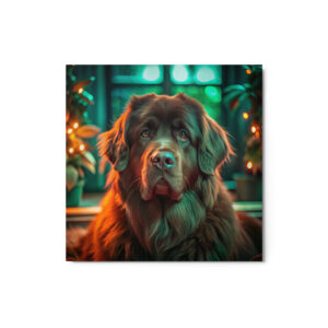 Metal Sketch - Newfoundland (Realistic Glow) 12" x 12"