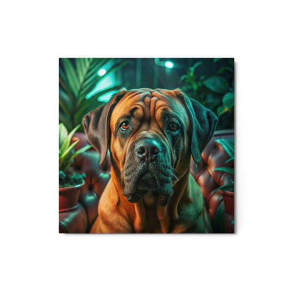 Metal Sketch - Mastiff (Realistic Glow) 12" x 12"