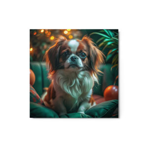 Metal Sketch - Japanese Chin (Realistic Glow) 12" x 12"