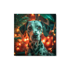 Metal Sketch - Dalmatian (Realistic Glow) 12" x 12"