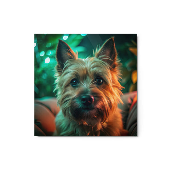 Metal Sketch - Cairn Terrier (Realistic Glow) 12" x 12"
