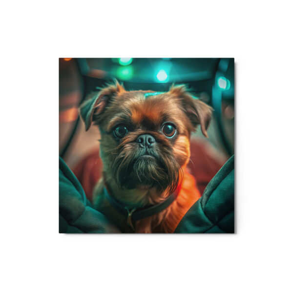 Metal Sketch - Brussels Griffon (Realistic Glow) 12" x 12"