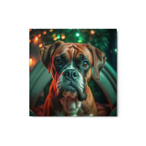 Metal Sketch - Boxer (Realistic Glow) 12" x 12"