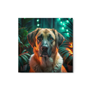 Metal Sketch - Anatolian Shepherd (Realistic Glow) 12" x 12"