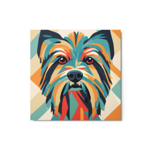 Metal Sketch - Yorkshire Terrier (Geometric Grace) 12" x 12"