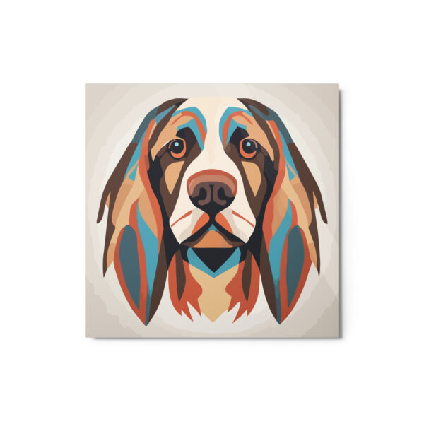 Metal Sketch - Sussex Spaniel (Geometric Grace) 12" x 12"