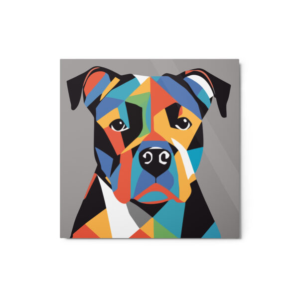 Metal Sketch - Staffordshire Bull Terrier (Geometric Grace) 12" x 12"