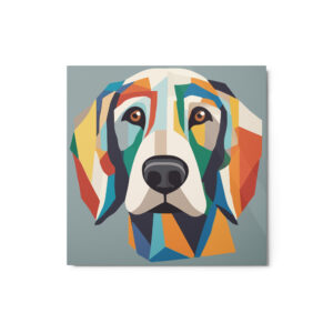 Metal Sketch - Spinone Italiano (Geometric Grace) 12" x 12"
