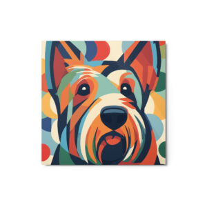 Metal Sketch - Scottish Terrier (Geometric Grace) 12" x 12"