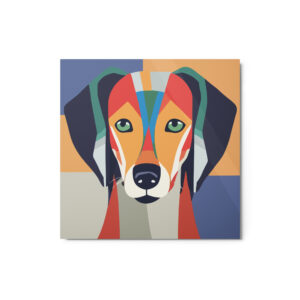 Metal Sketch - Saluki (Geometric Grace) 12" x 12"