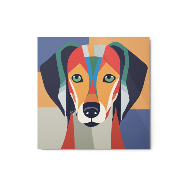Metal Sketch - Saluki (Geometric Grace) 12" x 12"