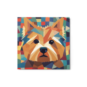 Metal Sketch - Norwich Terrier (Geometric Grace) 12" x 12"
