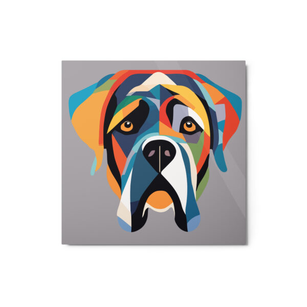 Metal Sketch - Mastiff (Geometric Grace) 12" x 12"
