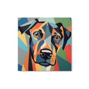 Metal Sketch - Manchester Terrier (Geometric Grace) 12" x 12"