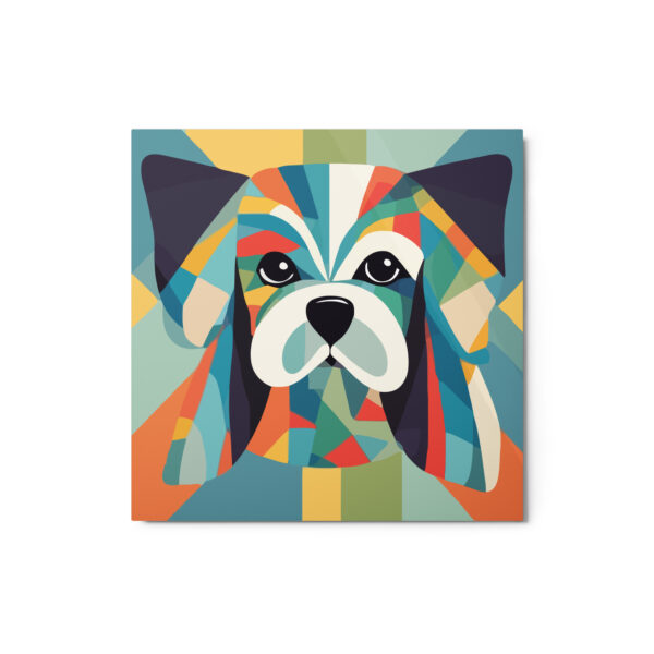 Metal Sketch - Maltese (Geometric Grace) 12" x 12"