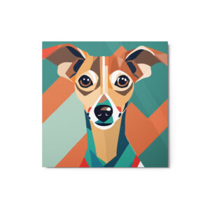 Metal Sketch - Italian Greyhound (Geometric Grace) 12" x 12"