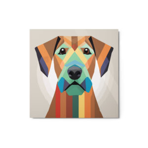 Metal Sketch - Irish Terrier (Geometric Grace) 12" x 12"