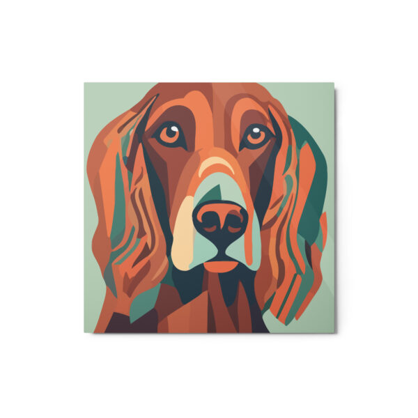 Metal Sketch - Irish Setter (Geometric Grace) 12" x 12"