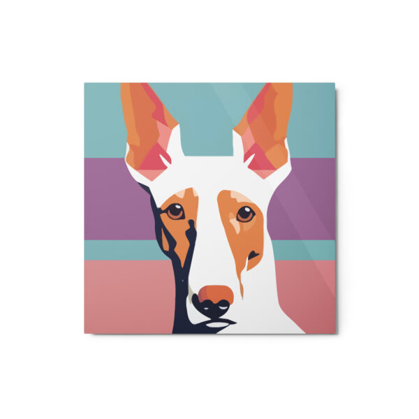 Metal Sketch - Ibizan Hound (Geometric Grace) 12" x 12"