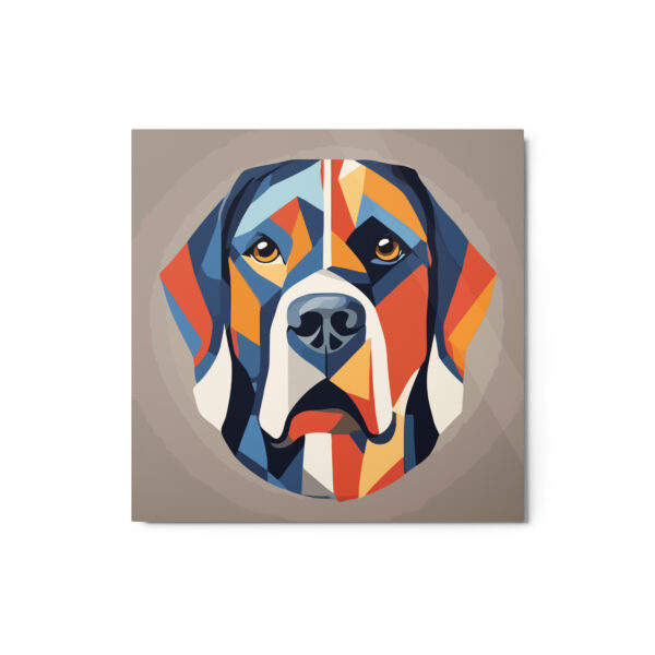 Metal Sketch - Greater Swiss Mountain Dog (Geometric Grace) 12" x 12"