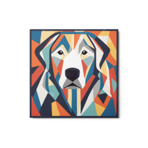 Metal Sketch - Great Pyrenees (Geometric Grace) 12" x 12"