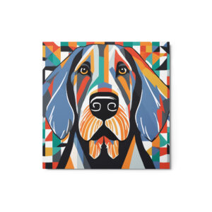 Metal Sketch - German Wirehaired Pointer (Geometric Grace) 12" x 12"