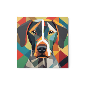 Metal Sketch - German Shorthaired Pointer (Geometric Grace) 12" x 12"