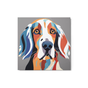Metal Sketch - English Setter (Geometric Grace) 12" x 12"