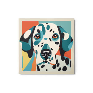Metal Sketch - Dalmatian (Geometric Grace) 12" x 12"
