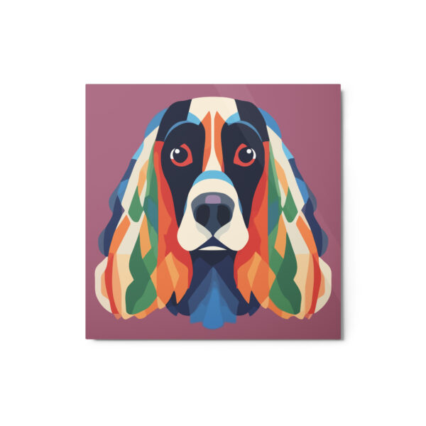 Metal Sketch - Cocker Spaniel (Geometric Grace) 12" x 12"