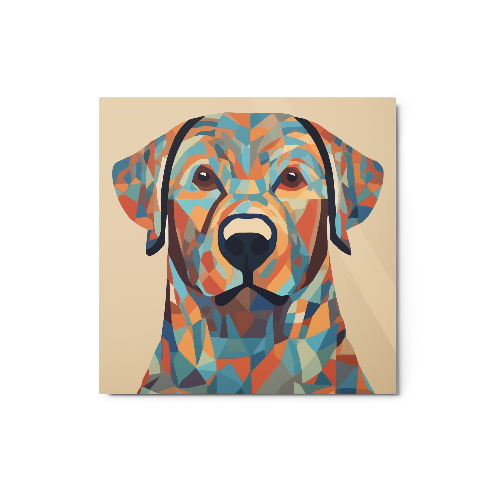 Metal Sketch - Chesapeake Bay Retriever (Geometric Grace) 12" x 12"