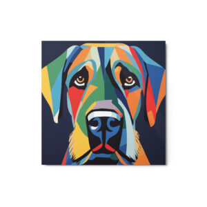 Metal Sketch - Giant Schnauzer (Geometric Grace) 12" x 12"