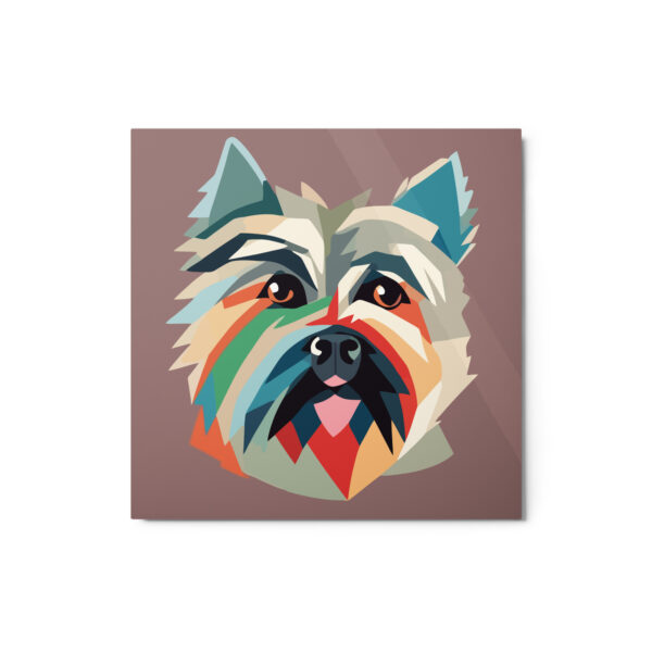 Metal Sketch - Cairn Terrier (Geometric Grace) 12" x 12"