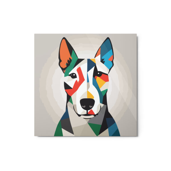 Metal Sketch - Bull Terrier (Geometric Grace) 12" x 12"