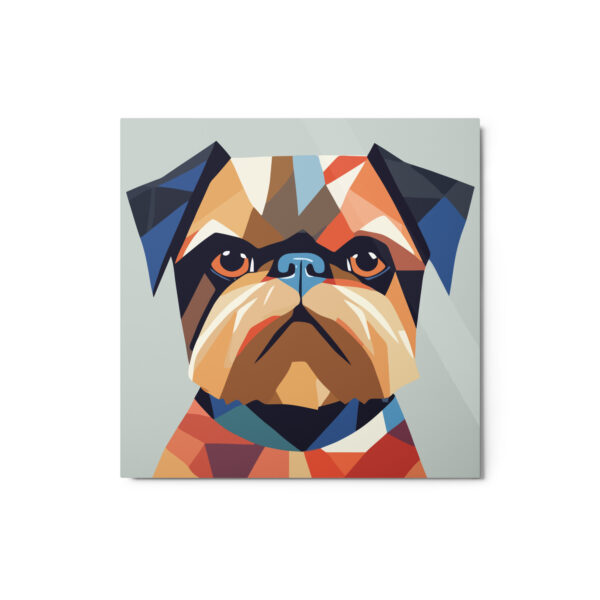 Metal Sketch - Brussels Griffon (Geometric Grace) 12" x 12"