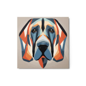 Metal Sketch - Bloodhound (Geometric Grace) 12" x 12"