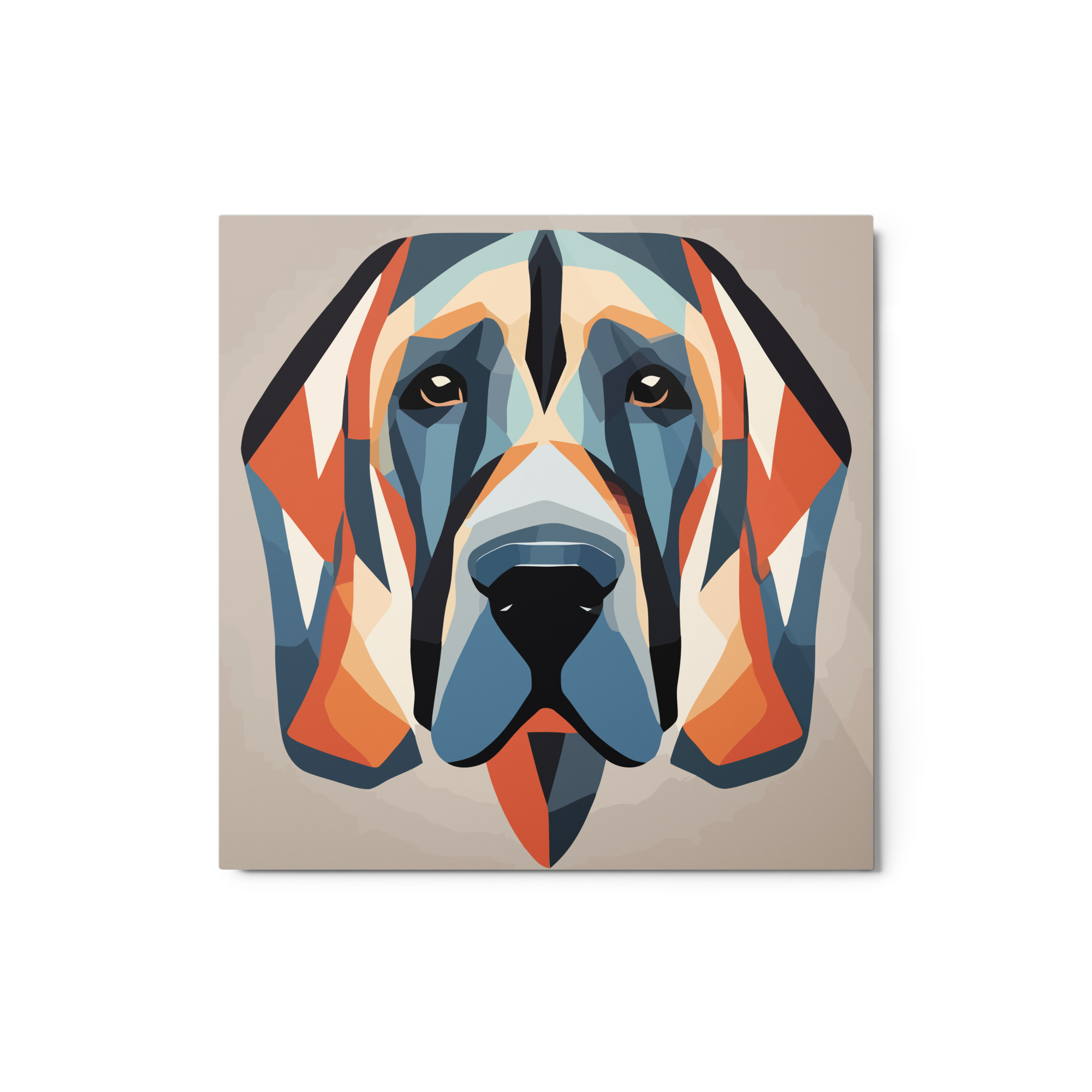 Metal Sketch - Bloodhound (Geometric Grace) 12" x 12"